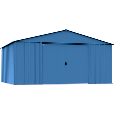Shelterlogic Sheds, Garages & Carports 14ft x 12ft. x 7 ft. Blue Grey Arrow Classic Metal Shed by Shelterlogic CLG1412BG 14ft x 12ft. x 7 ft. Blue Grey Arrow Classic Metal Shed Shelterlogic