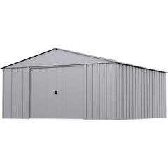 14ft x 14ft  Flute Grey Arrow Classic Metal Shed by Shelterlogic