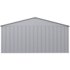 Image of Shelterlogic Sheds, Garages & Carports 14ft x 12ft. x 7 ft.  Flute Grey Arrow Classic Metal Shed by Shelterlogic 026862123060 CLG1412FG 14ft x 12ft. x 7 ft.  Flute Grey Arrow Classic Metal Shed Shelterlogic