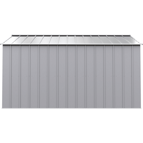 Shelterlogic Sheds, Garages & Carports 14ft x 12ft. x 7 ft.  Flute Grey Arrow Classic Metal Shed by Shelterlogic 026862123060 CLG1412FG 14ft x 12ft. x 7 ft.  Flute Grey Arrow Classic Metal Shed Shelterlogic