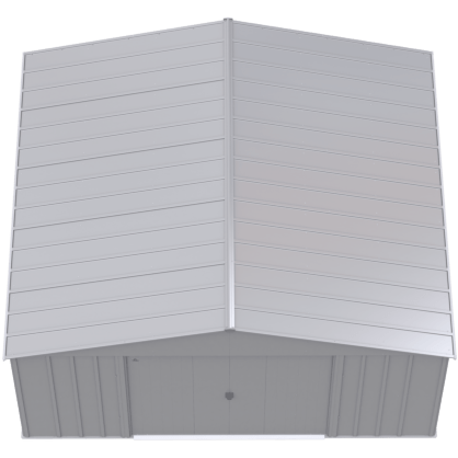Shelterlogic Sheds, Garages & Carports 14ft x 12ft. x 7 ft.  Flute Grey Arrow Classic Metal Shed by Shelterlogic 781880217770 CLG1412FG 14ft x 12ft. x 7 ft.  Flute Grey Arrow Classic Metal Shed Shelterlogic