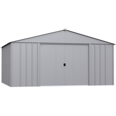 Shelterlogic Sheds, Garages & Carports 14ft x 12ft. x 7 ft.  Flute Grey Arrow Classic Metal Shed by Shelterlogic CLG1417CC