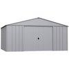 Image of Shelterlogic Sheds, Garages & Carports 14ft x 12ft. x 7 ft.  Flute Grey Arrow Classic Metal Shed by Shelterlogic CLG1417CC