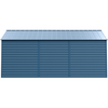 Image of Shelterlogic Sheds, Garages & Carports 14ft x 12ft x 8ft Blue Grey Arrow Select Steel Storage Shed by Shelterlogic SCG1412BG 14ft x 12ft x 8ft Blue Grey Arrow Select Steel Storage Shed Shelterlogic