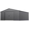 Image of Shelterlogic Sheds, Garages & Carports 14ft x 14ft Charcoal Arrow Classic Metal Shed by Shelterlogic CLG1414CC 14ft x 15ft. x 7ft.  Charcoal Arrow Classic Metal  Shed Shelterlogic
