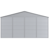 Image of Shelterlogic Sheds, Garages & Carports 14ft x 14ft Flute Grey Arrow Select Steel Storage Shed by Shelterlogic 026862123336 SCG1414FG