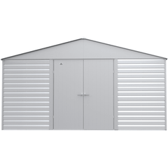 14ft x 14ft Flute Grey Arrow Select Steel Storage Shed by Shelterlogic