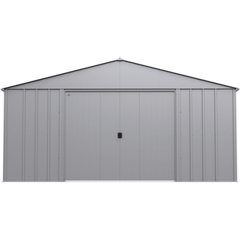 14ft x 17ft Flute Grey Arrow Classic Metal Shed by Shelterlogic