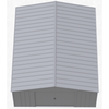 Image of Shelterlogic Sheds, Garages & Carports 14ft x 17ft Flute Grey Arrow Classic Metal Shed by Shelterlogic CLG1417FG 14ft x 17ft. Flute Grey Classic Metal Shed by Shelterlogic