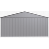 Image of Shelterlogic Sheds, Garages & Carports 14ft x 17ft Flute Grey Arrow Classic Metal Shed by Shelterlogic CLG1417FG 14ft x 17ft. Flute Grey Classic Metal Shed by Shelterlogic