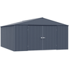 Image of Shelterlogic Sheds, Garages & Carports 14x16 Anthracite Arrow Elite Steel Storage Shed by Shelterlogic 12ftx14ft.x8 ft.Anthracite Arrow Elite Steel Storage Shed Shelterlogic