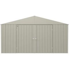 14ft x 16ft  Cool Grey Arrow Elite Steel Storage Shed by Shelterlogic