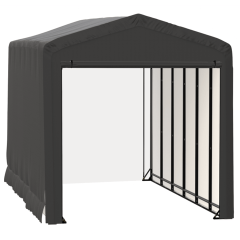Shelterlogic Sheds, Garages & Carports 14x27x16 Gray ShelterTube Wind and Snow-Load Rated Garage by Shelterlogic 781880252658 SQAACC0103C01402716 14x27x16 Gray ShelterTube Wind and Snow-Load Rated Garage Shelterlogic