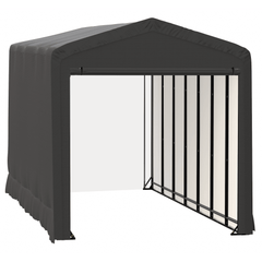 Shelterlogic Sheds, Garages & Carports 14x32x16 Gray ShelterTube Wind and Snow-Load Rated Garage by Shelterlogic 781880252641 SQAACC0103C01403216 14x32x16 Gray ShelterTube Wind and Snow-Load Rated Garage Shelterlogic