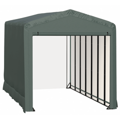 Shelterlogic Sheds, Garages & Carports 14x32x16 Green ShelterTube Wind and Snow-Load Rated Garage by Shelterlogic 781880263487 SQAACC0104C01403216 14x32x16 Green ShelterTube Wind & Snow-Load Rated Garage Shelterlogic