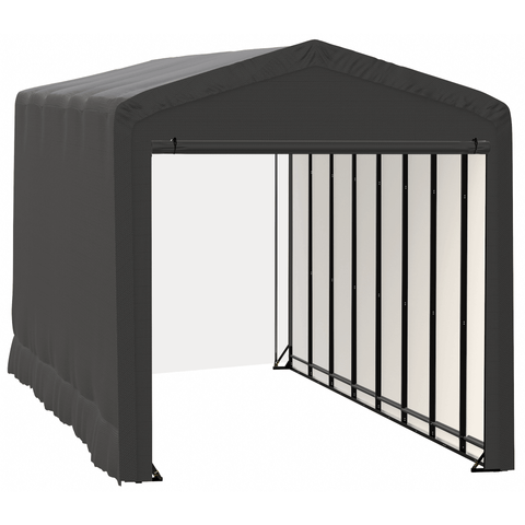 Shelterlogic Sheds, Garages & Carports 14x36x16 Gray ShelterTube Wind and Snow-Load Rated Garage by Shelterlogic 781880252634 SQAACC0103C01403616 14x36x16 Gray ShelterTube Wind and Snow-Load Rated Garage Shelterlogic