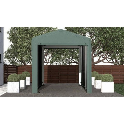 Shelterlogic Sheds, Garages & Carports 14x36x16 Green ShelterTube Wind and Snow-Load Rated Garage by Shelterlogic 781880263470 SQAACC0104C01403616 14x36x16 Green ShelterTube Wind & Snow-Load Rated Garage Shelterlogic