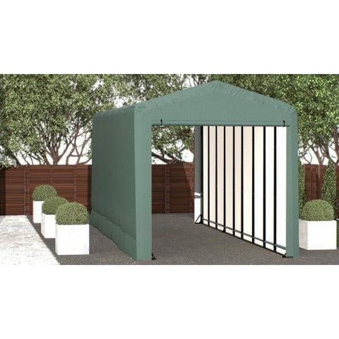Shelterlogic Sheds, Garages & Carports 14x40x16 Green ShelterTube Wind and Snow-Load Rated Garage by Shelterlogic 781880263463 SQAACC0104C01404016 14x40x16 Green ShelterTube Wind & Snow-Load Rated Garage Shelterlogic
