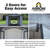 Image of Shelterlogic Sheds, Garages & Carports 20 ft. x 20 ft. Gray Enclosure Kit for Arrow Carport by Shelterlogic 781880256366 10183
