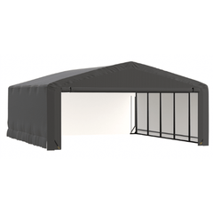 Shelterlogic Sheds, Garages & Carports 20x23x10 Gray ShelterTube Wind and Snow-Load Rated Garage by Shelterlogic 781880250531 SQAADD0103C02002310 20x23x10 Gray ShelterTube Wind and Snow-Load Rated Garage Shelterlogic