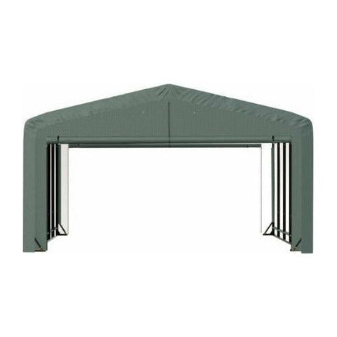 Shelterlogic Sheds, Garages & Carports 20x23x12 Green ShelterTube Wind and Snow-Load Rated Garage by Shelterlogic 20x27x10 Green ShelterTube Wind and SnowLoad Rated Garage Shelterlogic