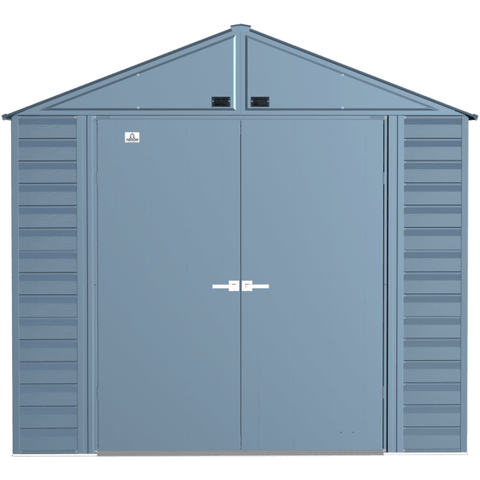 Shelterlogic Sheds, Garages & Carports 8 ft. x 6 ft. Blue Grey Arrow Select Steel Storage Shed by Shelterlogic 781880252702 SCG86BG 8 ft. x 6 ft. Blue Grey Arrow Select Steel Storage Shed SKU# SCG86BG