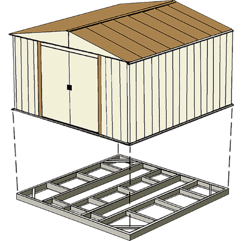 Shelterlogic Sheds, Garages & Carports Base Kits for Arrow Sheds 5 ft. x 4 ft. by Shelterlogic FDN54 Base Kits for Arrow Sheds 5 ft. x 4 ft. SKU# FDN54