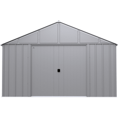 12ft x 17ft. x 8 ft.  Flute Grey Arrow Classic Metal Shed by Shelterlogic