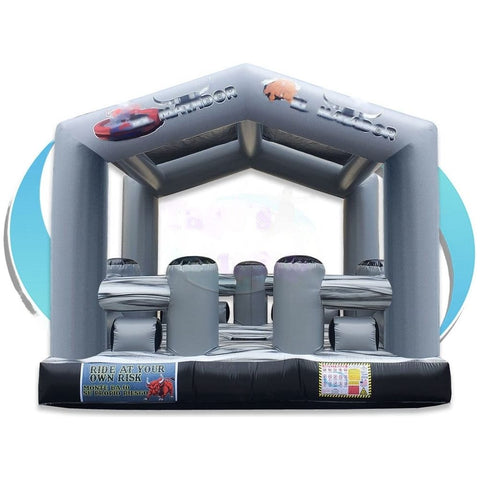 Tago's Jump Inflatable Bouncers 14'H Gray Mechanical Bull Bed by Tago's Jump 781880211686 CT-726 12'H Red & Green Starry Slide by Tago's Jump SKU# IN-807