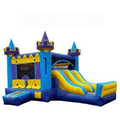 Tago's Jump Inflatable Bouncers 15'H Blue Double Line Slide Combo by Tago's Jump SC-239 15'H Blue Double Line Slide Combo by Tago's Jump SKU# SC-239