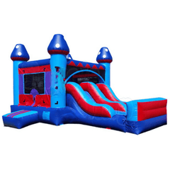 Tago's Jump Inflatable Bouncers 15'H Blue Double Line Slide Combo by Tago's Jump SC-241 15'H Blue Double Line Slide Combo by Tago's Jump SKU# SC-241