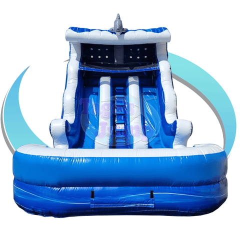 Tago's Jump Inflatable Bouncers 15'H Dolphin Slide by Tago's Jump 781880211273 WS-226D 15'H Dolphin Slide by Tago's Jump SKU#WS-226D