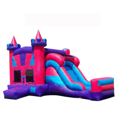 Tago's Jump Inflatable Bouncers 15'H Pink Castle Slide Combo by Tago's Jump 15'H Blue Slide Combo by Tago's Jump SKU# SC-232