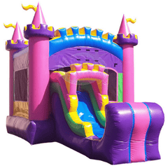 Tago's Jump Inflatable Bouncers 15'H Pink Magical Castle Slide Combo by Tago's Jump 781880275824 SC-250 15'H Pink Magical Castle Slide Combo by Tago's Jump SKU# SC-250