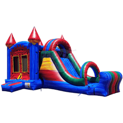 15'H Unisex Marbled Castle Slide Combo by Tago's Jump