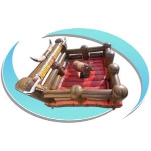 Tago's Jump Inflatable Bouncers 15X15 Toros Brown Red Mechanical Bull Bed by Tago's Jump 15'H Arched Mechanical Bull Bed by Tago's JumpSKU# CT-728