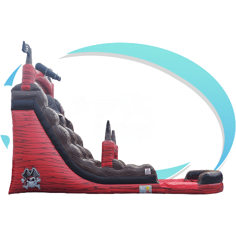 Tago's Jump Inflatable Bouncers 20'H Pirate Ship Water Slide - Single Line by Tago's Jump 781880277064 WS-054/20 20'H Pirate Ship Water Slide Single Line by Tago's Jump SKU# WS-054/20