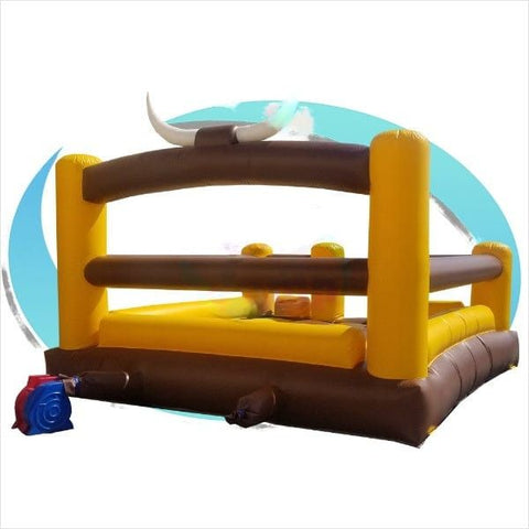 Tago's Jump Inflatable Bouncers 5'H Yellow & Brown Mechanical Bull Bed by Tago's Jump 14'H Gray Mechanical Bull Bed by Tago's Jump SKU#CT-726
