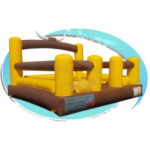 Tago's Jump Inflatable Bouncers 5'H Yellow & Brown Mechanical Bull Bed by Tago's Jump 781880260271 CT-725 5'H Yellow & Brown Mechanical Bull Bed by Tago's Jump SKU#CT-725