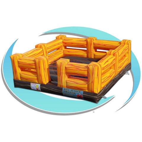 Tago's Jump Inflatable Bouncers 5'H Yellow Mechanical Bull Bed by Tago's Jump 781880209386 CT-721 5'H Yellow Mechanical Bull Bed by Tago's Jump SKU#CT-721