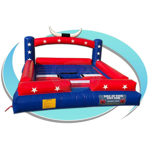 Tago's Jump Inflatable Bouncers 6'H Patriotic Mechanical Bull Bed by Tago's Jump 781880209362 CT-720 6'H Patriotic Mechanical Bull Bed by Tago's Jump SKU#CT-720
