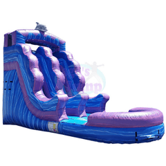 Tago's Jump Slides 16'H Purple Dolphins by Tago's Jump 781880277361 WS-027 16'H Purple Dolphins by Tago's Jump SKU# WS-027