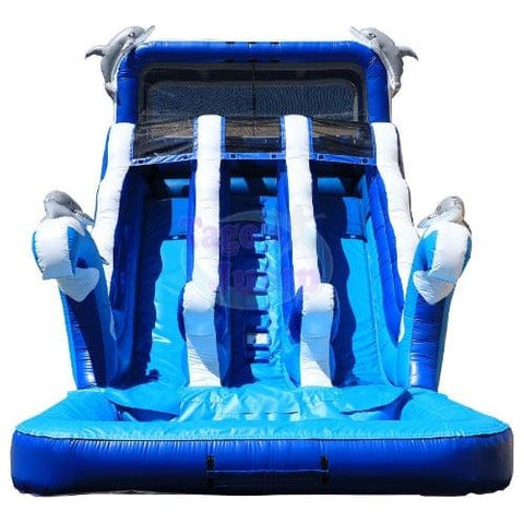 Tago's Jump Slides 18'H Blue Dolphins by Tago's Jump 781880279419 WS-059D 18'H Blue Dolphins by Tago's Jump SKU# WS-059D