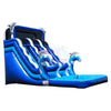Image of Tago's Jump Slides 18'H Blue Dolphins by Tago's Jump 781880279419 WS-059D 18'H Blue Dolphins by Tago's Jump SKU# WS-059D