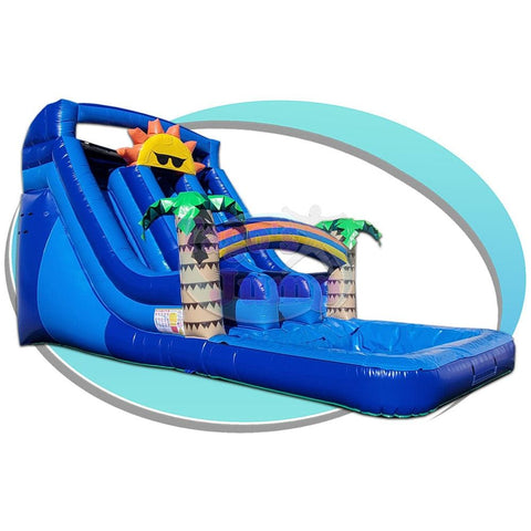Tago's Jump Slides 18'H Blue Sunny Double Line by Tago's Jump WS-235D 12'H Red Tropical Single Line by Tago's JumpSKU# WS-187