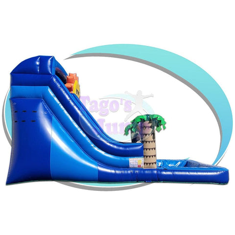 Tago's Jump Slides 18'H Blue Sunny Double Line by Tago's Jump WS-235D 12'H Red Tropical Single Line by Tago's JumpSKU# WS-187