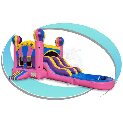 Tago's Jump Water Parks & Slides 14'H Starry Pink Slide Combo by Tago's Jump CWS-232D 14'H Starry Pink Slide Combo by Tago's Jump SKU# CWS-232D