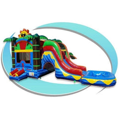 Tago's Jump Water Parks & Slides 14'H Sunny Tropical Combo by Tago's Jump CWS-227 15'H Starry Blue Combo by Tago's Jump SKU#CWS-225