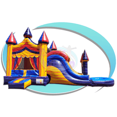 15'H Multi-color Water Slide by Tago's Jump