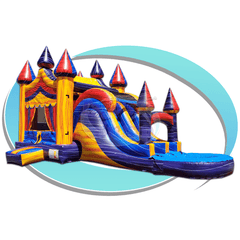 Tago's Jump Water Parks & Slides 15'H Multi-color Water Slide by Tago's Jump 781880240198 CWS-221D 15'H Multi-color Water Slide by Tago's Jump SKU# CWS-221D